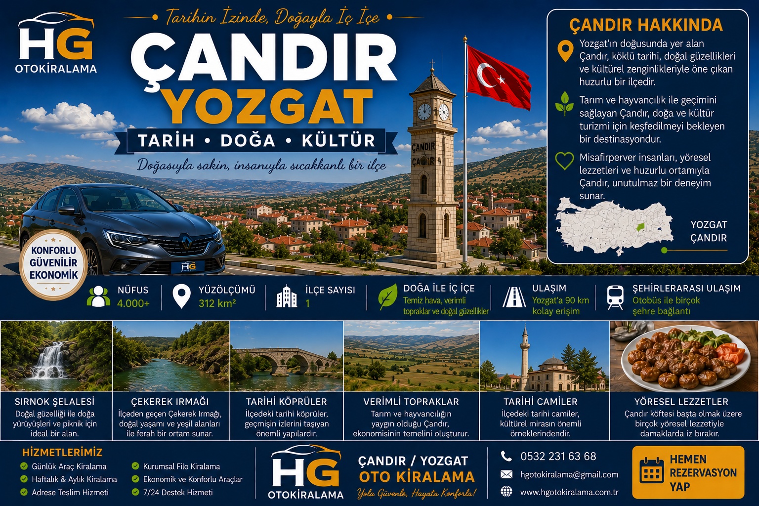 Çandır Yozgat araç kiralama | HG Blog