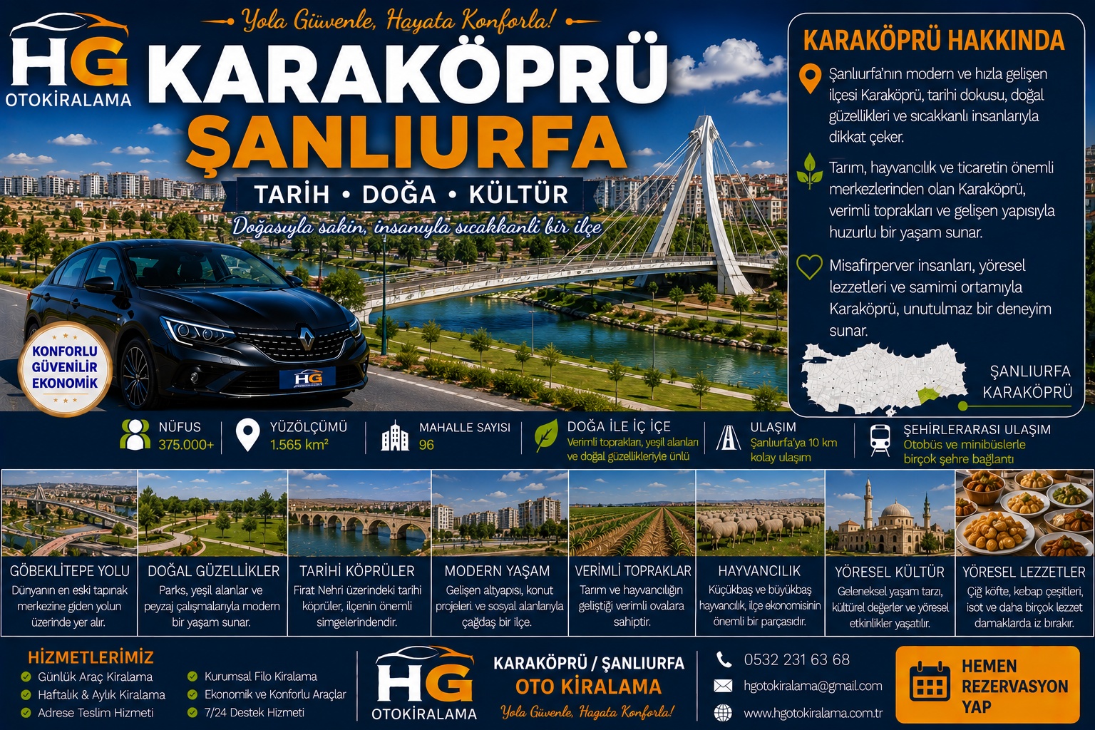 Karaköprü Şanlıurfa araç kiralama | HG Blog