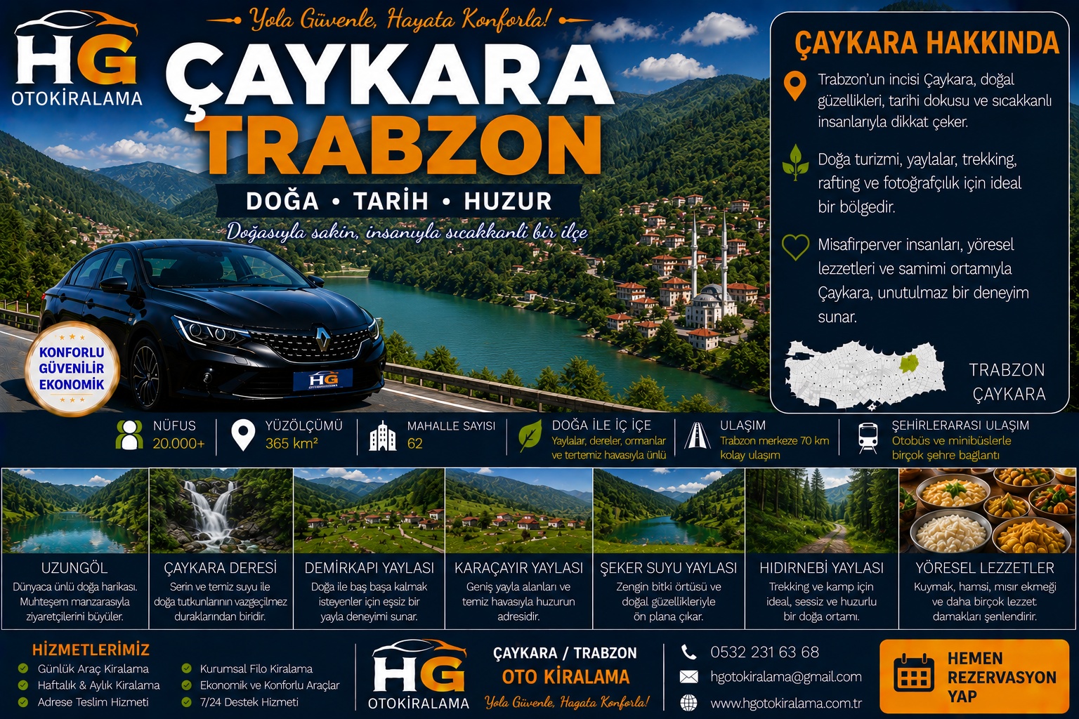 Çaykara Trabzon araç kiralama | HG Blog