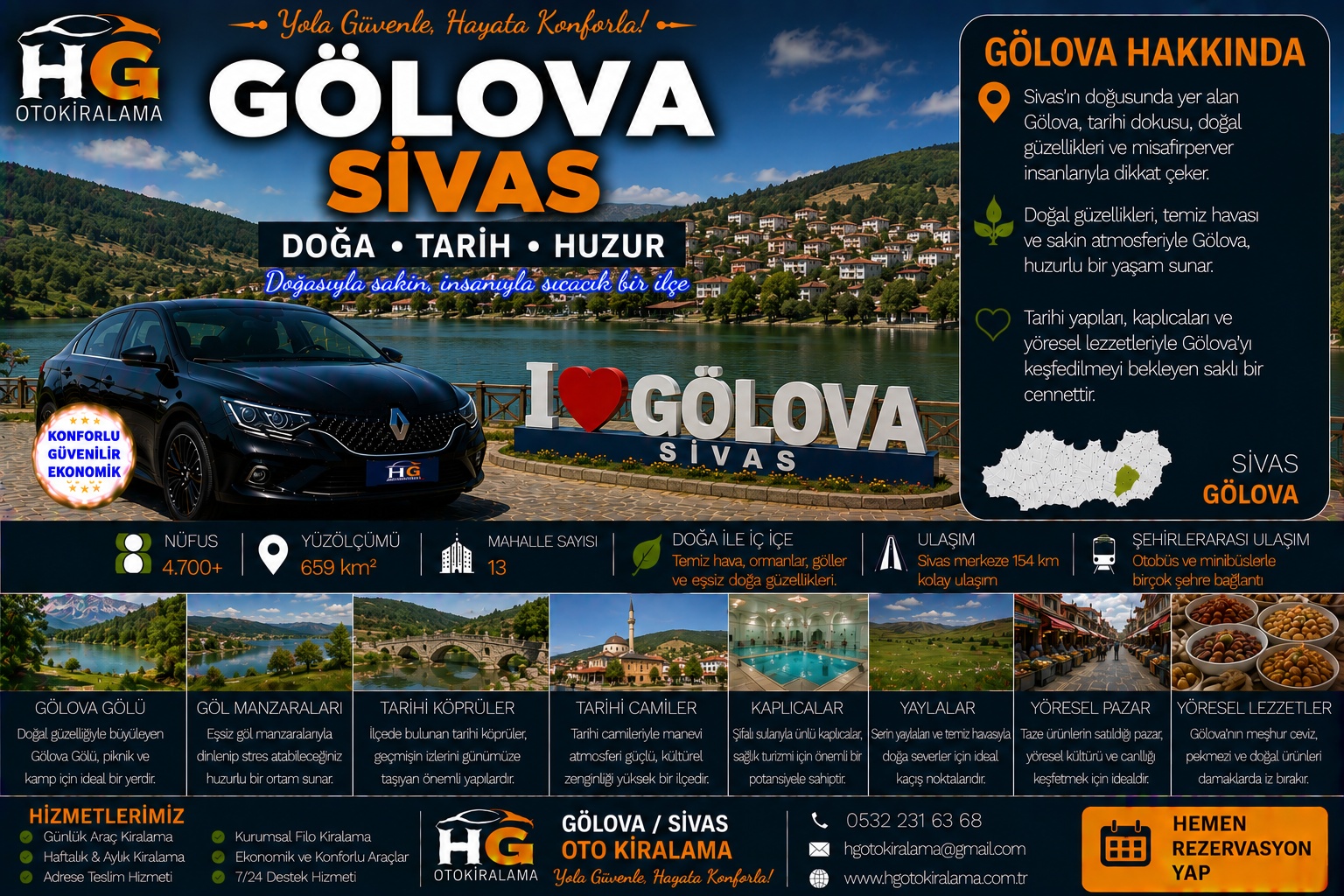 Gölova Sivas araç kiralama | HG Blog