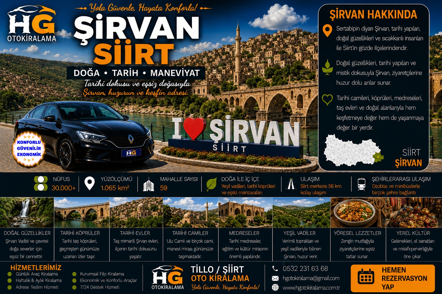 Şirvan Siirt araç kiralama | HG Blog