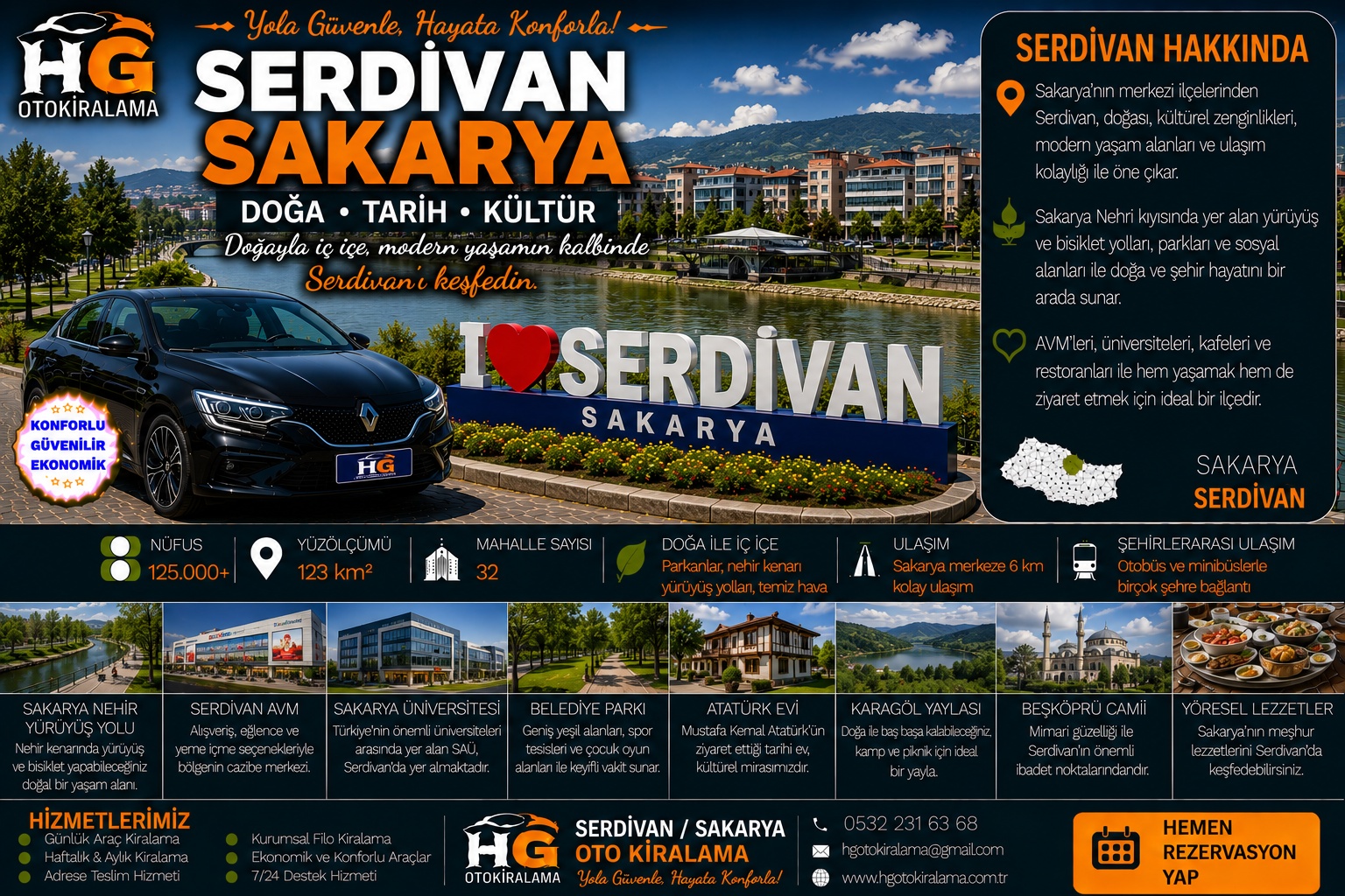 Serdivan Sakarya araç kiralama | HG Blog
